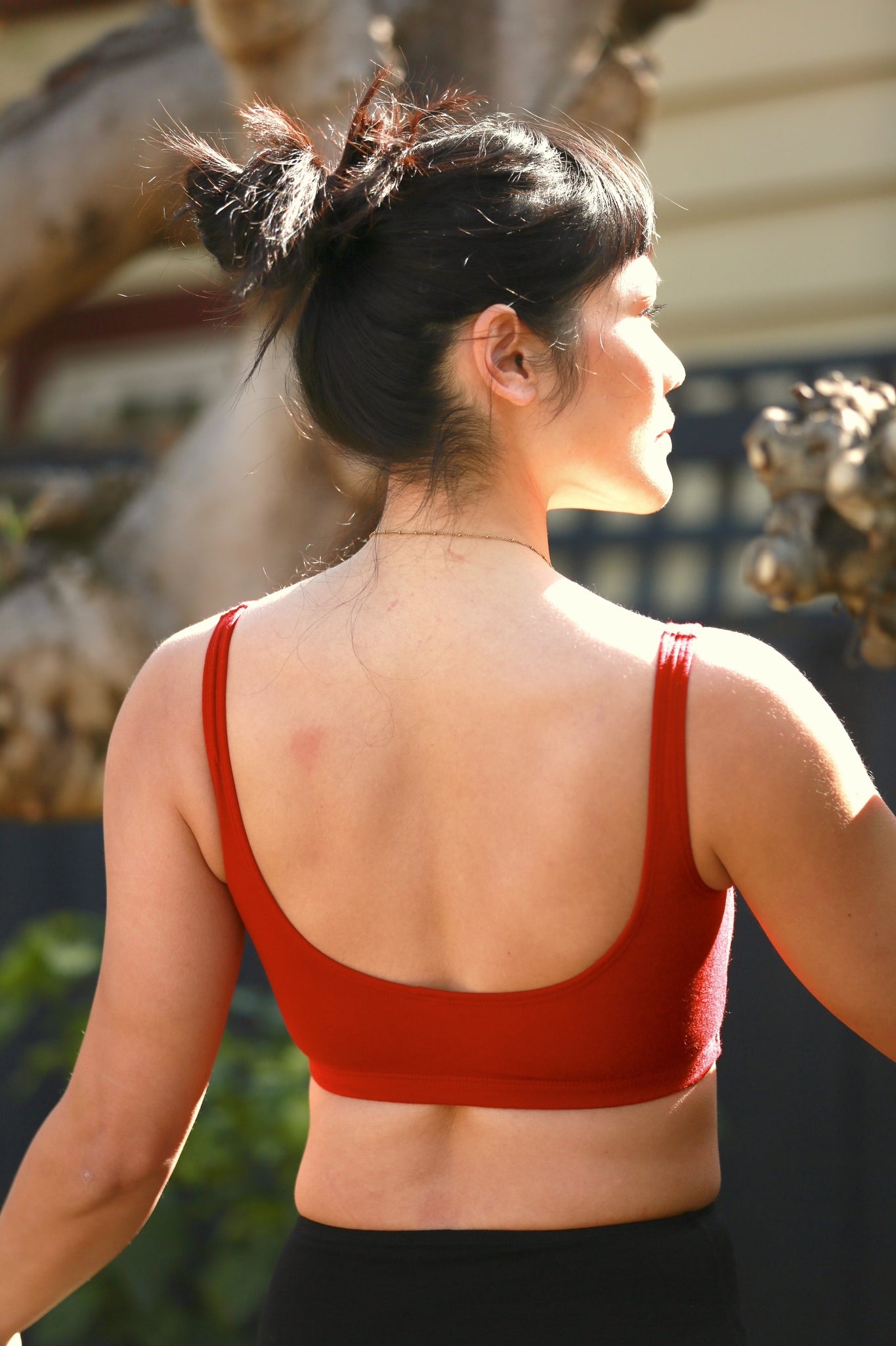 Skyla Crop Top Red